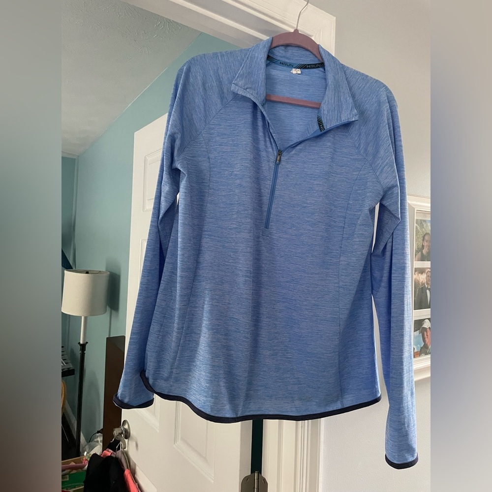 Blue Quarter-Zip Pullover